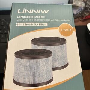 2-Pack MK06‎ MK01 Filter True HEPA for AROEVE Air Purifier, Kloudi DH-JH01